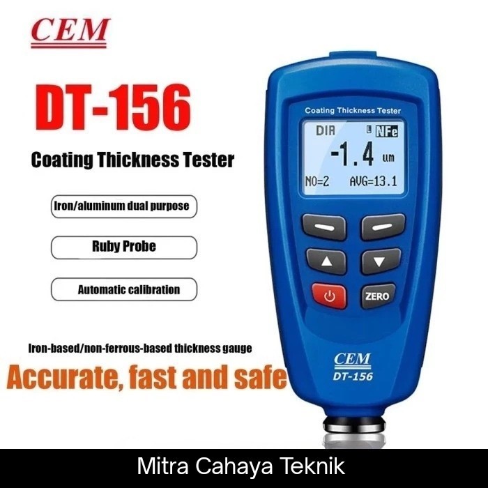 CEM DT156 Digital Paint coating thickness gauge tester DT-156