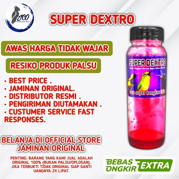 SUPER DEXTRO PAKAN MAKANAN VITAMIN DEXTRO PLECI SOGON KONIN PENGGACOR PLECI