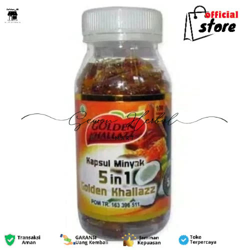 Habbatussauda Golden Khallazz 5 in 1 100 Kapsul Asli dan Murah Grosir