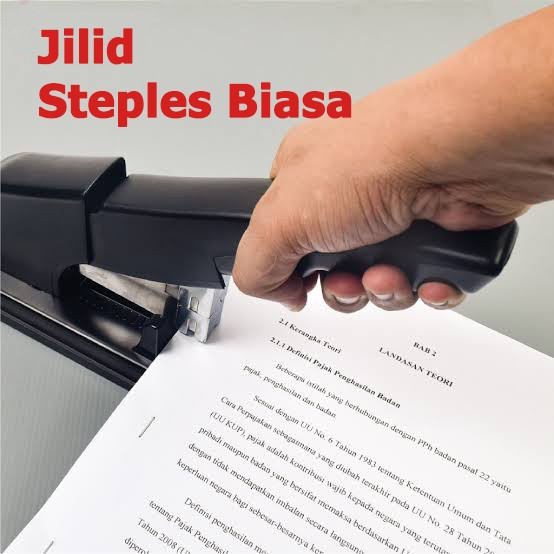 

Jilid Steples Biasa steples pungung/pojok