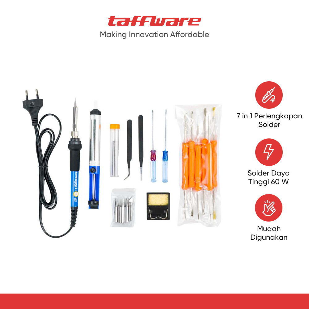 Taffware Solder Kit 7 in 1 60W 220V - SIK-002