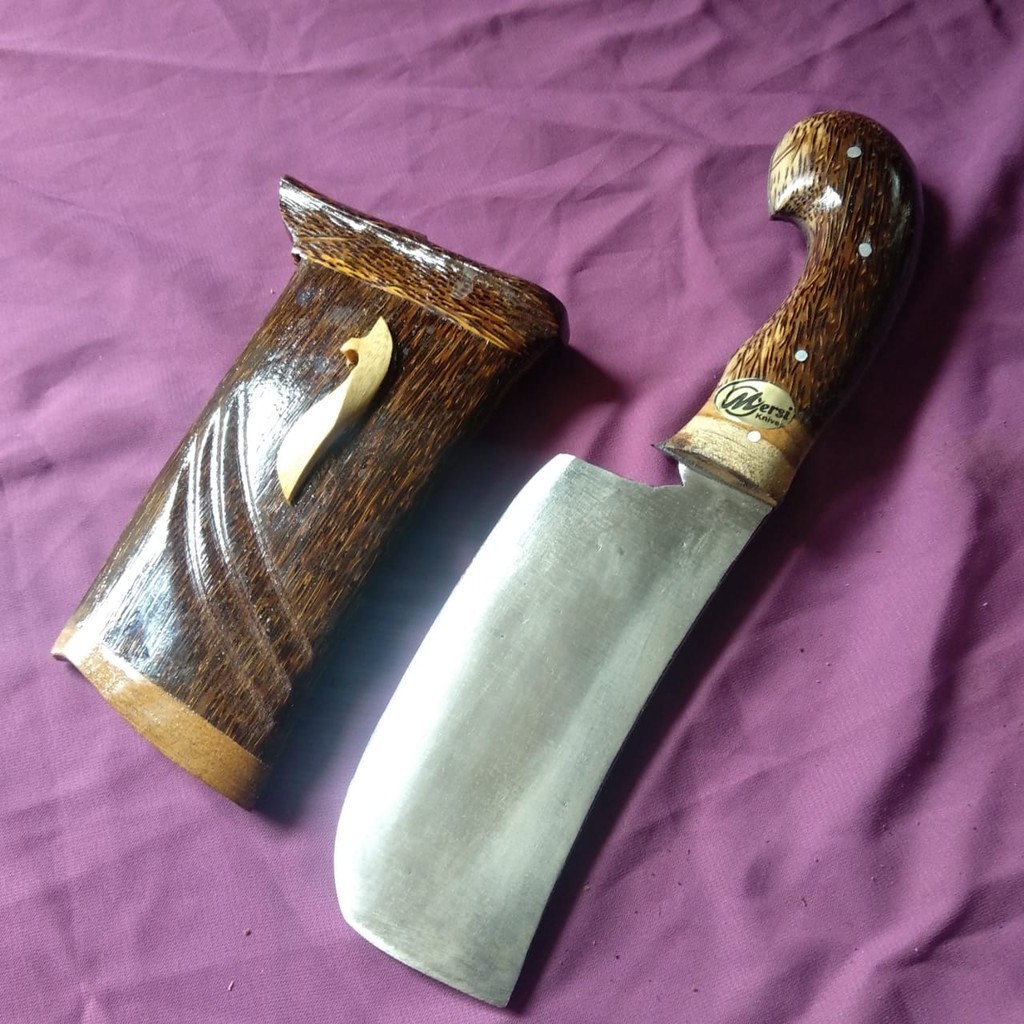 GOLOK pemotong tulang sapi dan kambing asli baja per full tank siap pakai