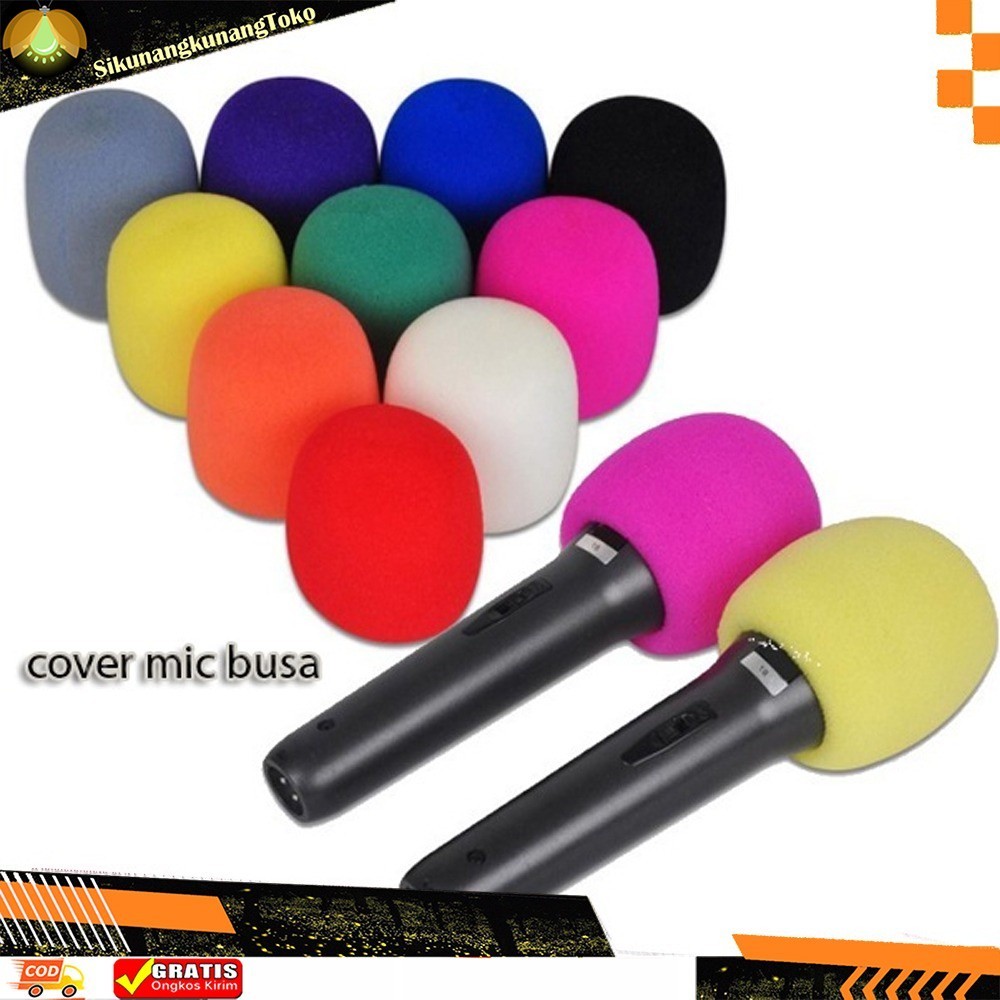 (SKN) Busa Mic Cover Spon Tutup Kepala Pelindung Microphone