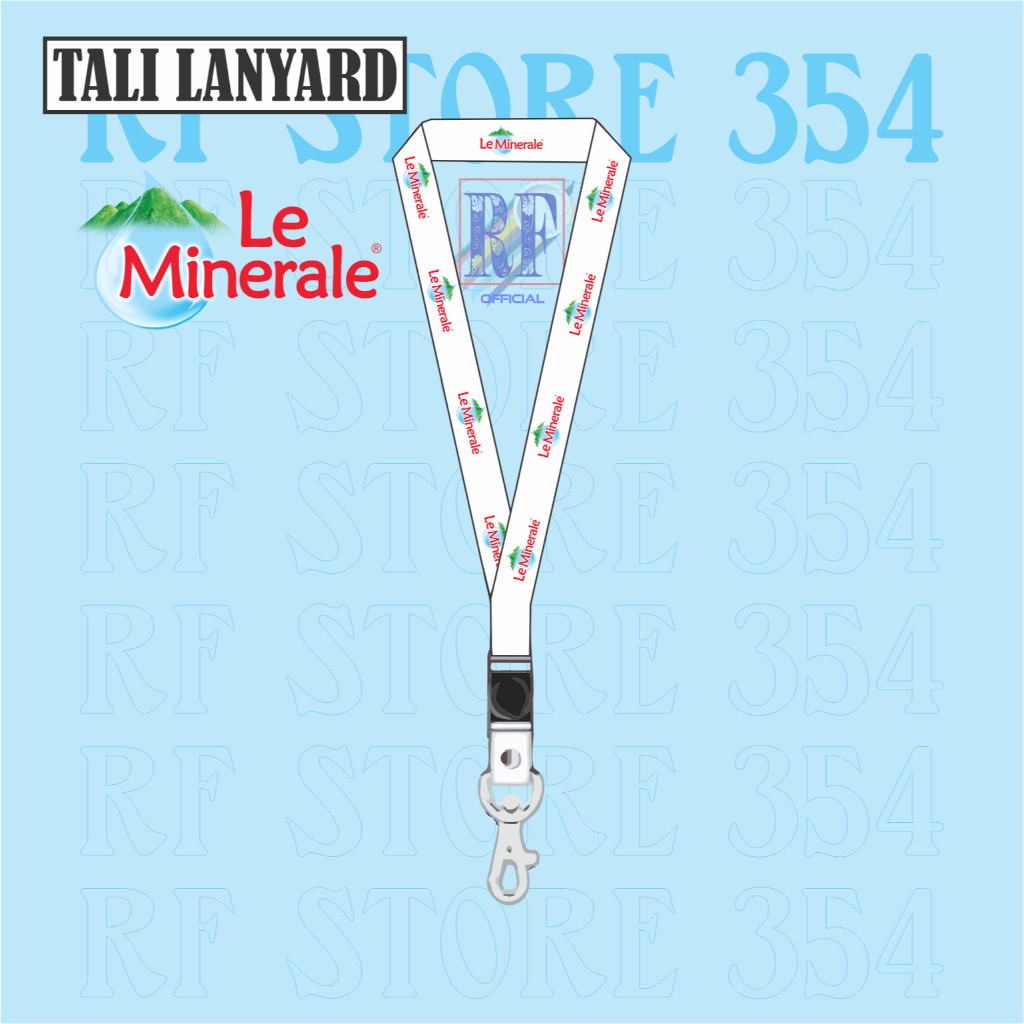 

TALI LANYARD LE MINERAL LOGO - TALI ID CARD LE MINERAL AIR MINERAL ASLI DARI PEGUNUNGAN GANTUNGAN KUNCI GANTUNGAN FLASHDISK GANTUNGAN NAMETAG TALI LANYARD BEST SELLER COD