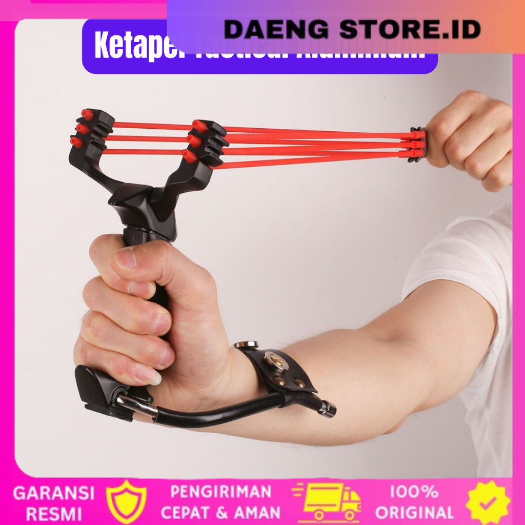KETAPEL God Shooter Ketapel Tactical Aluminium Big Power Ketapel Tactical Slingshot Ketapel Berburu 