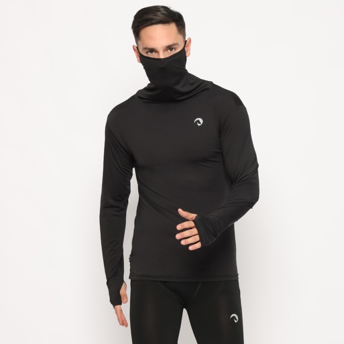 Promo Terbaru~ pipit_id1 Baselayer Manset Waldos Ninja Maskable Black Sports Olahraga - Hitam, S