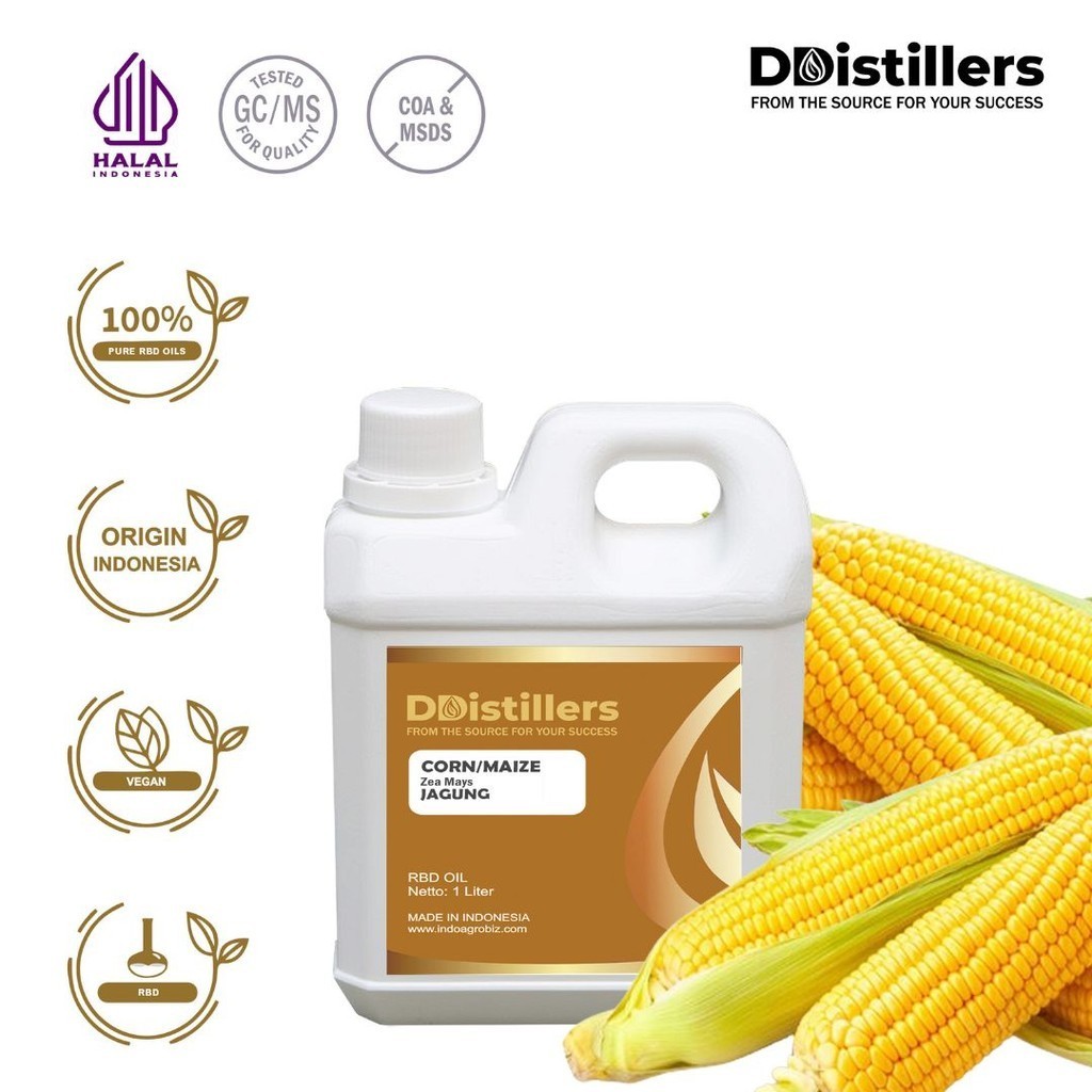 

Corn / Maize / Jagung RBD Oil Pure 100%, 500ML-1L HDPE