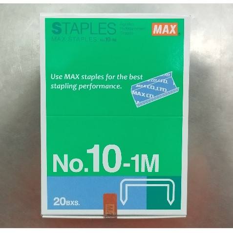 

ISI STAPLES MAX NO. 10 ASLI 1 BOX ISI 20 PCS