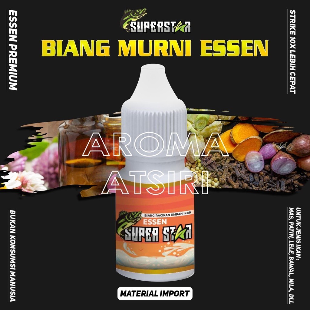 EXTRA BONUS | Essen Superstar Aroma Atsiri,Essence,Essential Oil,Ikan Nila,Ikan Mas,Essentials Pusat