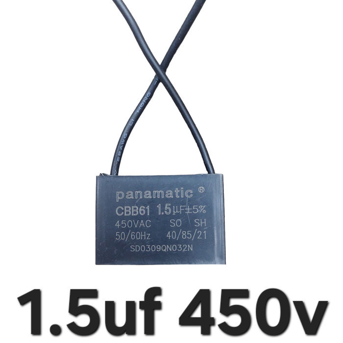 KM11 1.5uf 1,5uf 1.5 uf 400v 450v 400 v volt kapasitor kipas angin hexos