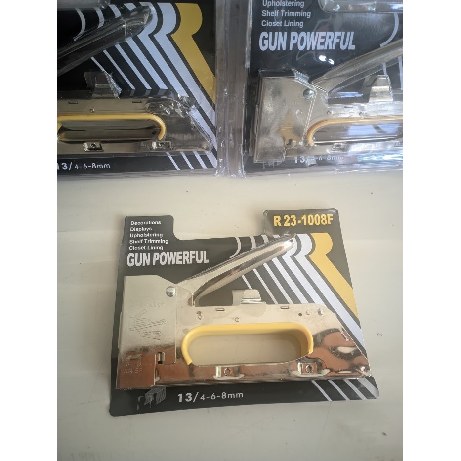 

Staples Gun Staples Tembak Jok Motor Kulit Sofa Wall Dekor Gun Tacker Stapler 4 - 8 mm