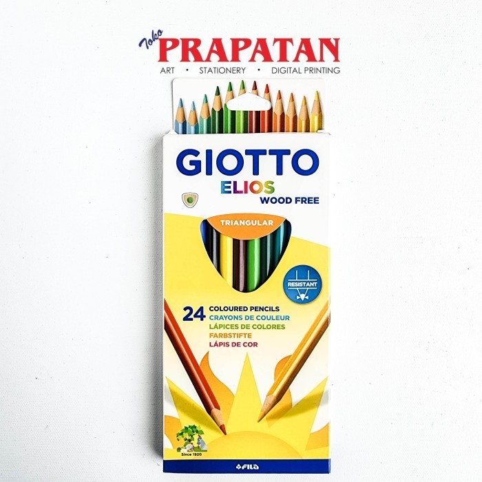 

DS99 Pensil Warna Giotto Elios Wood Free Color Pencil 24c