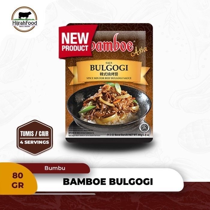 

Bamboe Asia Saus Bulgogi Spice Mix For Beef Bulgogi Sauce 80 gram Praktis