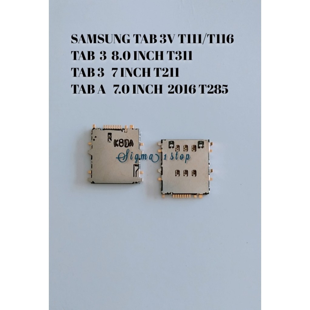 CONNECTOR SIM SAMSUNG TAB 3 T311/T211/TAB 3V T116 T111/TAB A 7,0 T285