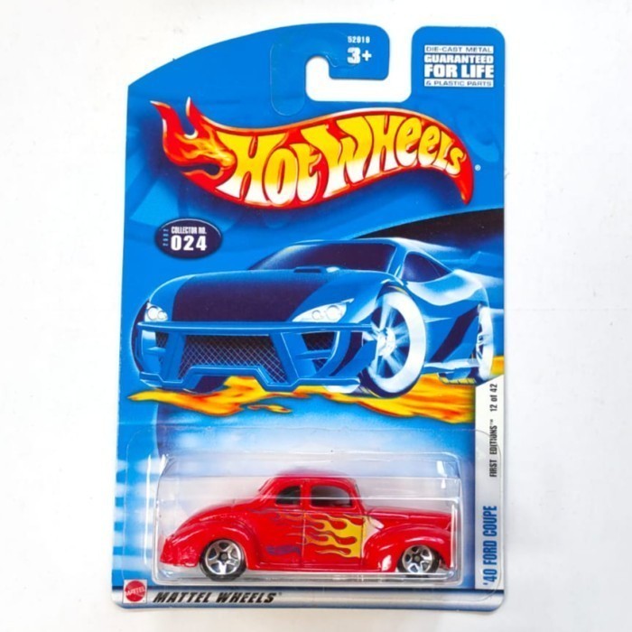 Hotwheels 1940 40 Ford Coupe merah 2001