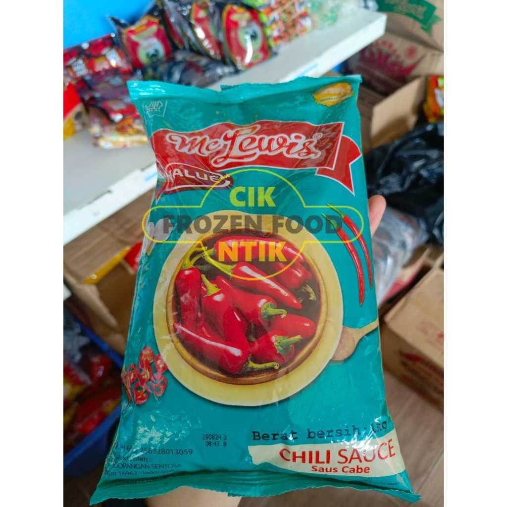 

McLewis Value Hot Chili Sauce 1kg Frozen food cik ntik Jambi cemilan jajanan seblak korea jepang