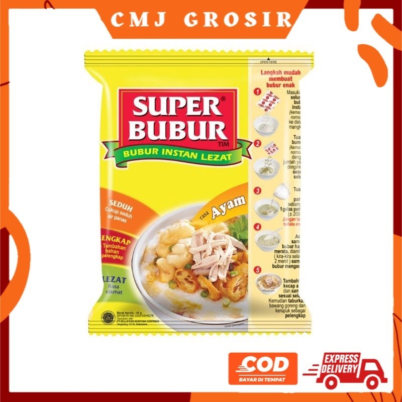

SUPER BUBUR Instan Abon Sapi dan Ayam Soto Kari