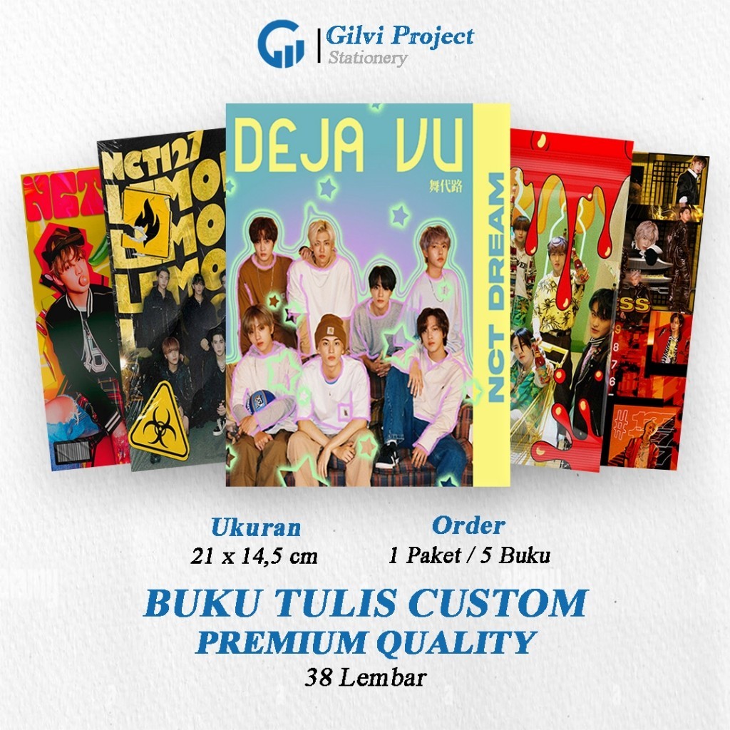 

Buku Tulis Sekolah Custom Tema NCT DREAM Bergaris 38 Lembar 1 Pak Isi 5 Buku/ Buku Tulis Anime/ Buku Aesthetic/ Buku Catatan