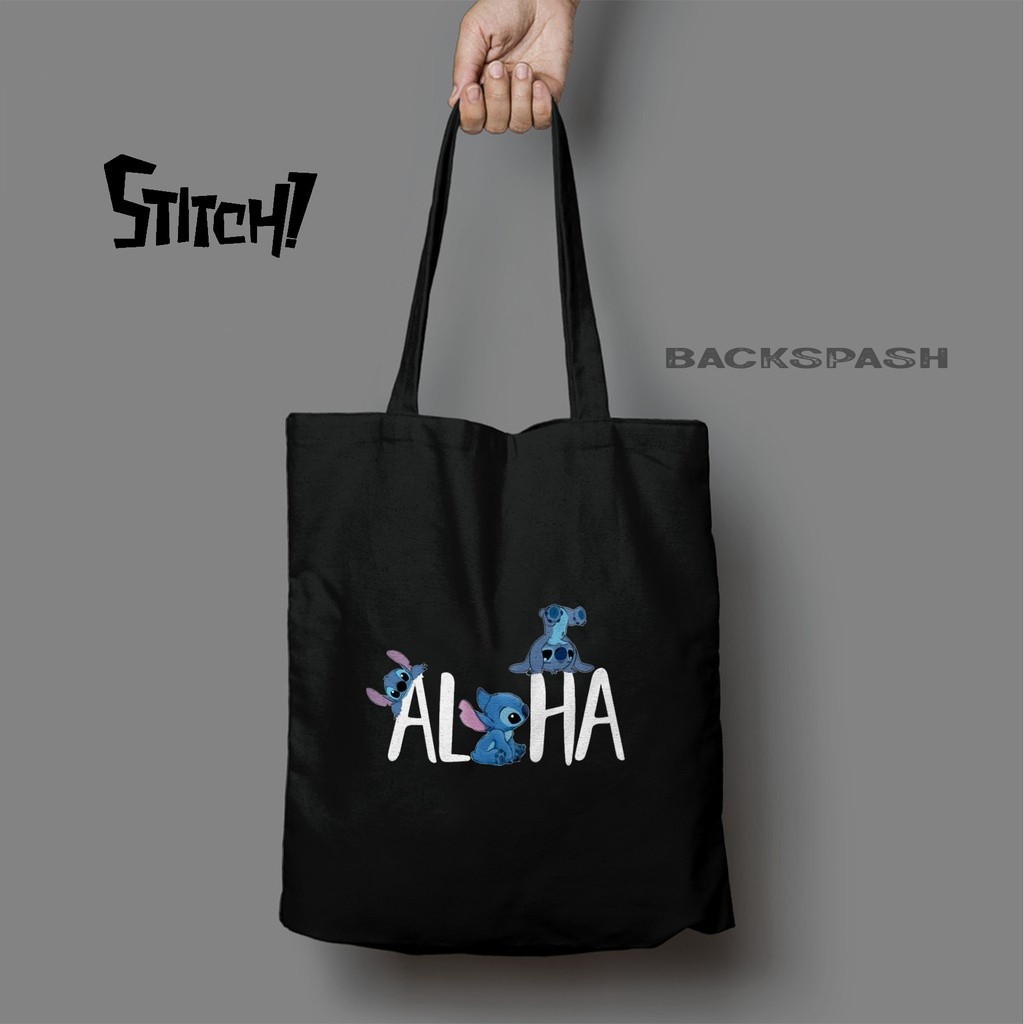 Totebag Stitch Lucu - Totebag Tas Wanita Gambar Stitch THD