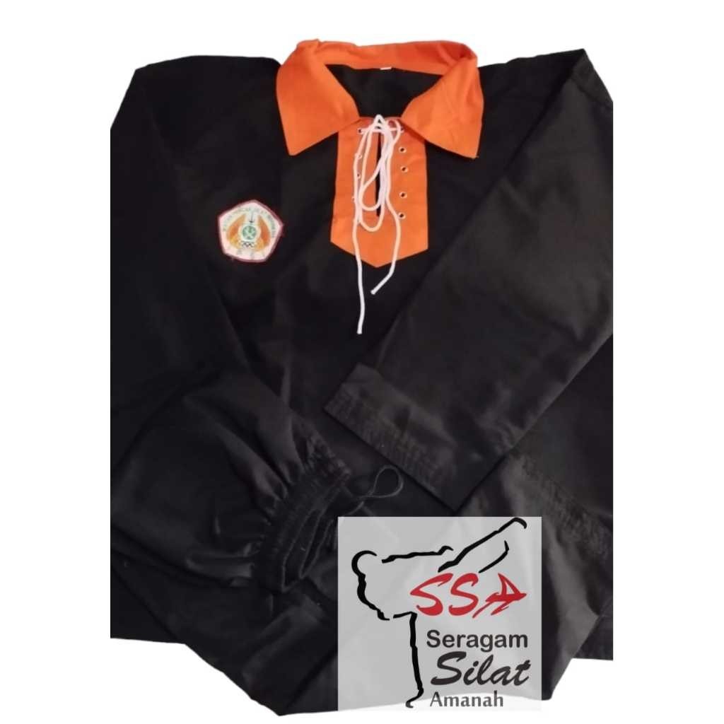 BAJU SILAT CIMANDE TTKDH KERAH WARNA ORANGE/SERAGAM SILAT CIMANDE TTKDH KERAH ORANGE