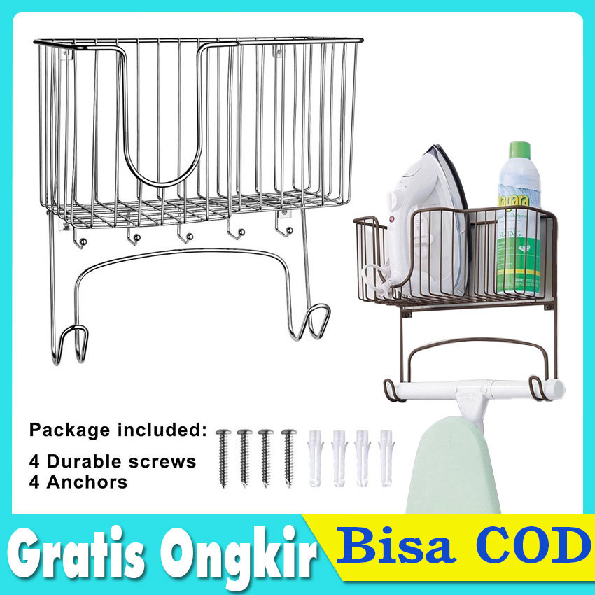 Rak Setrika Gantung Holder Setrika Multifungsi Rak Setrika Dinding