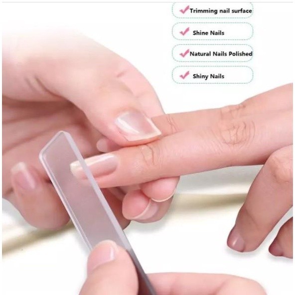 [Tokome23] COD NA Alat Kikir Kuku Kilap / Asahan Amplas Kuku Manicure Pedicure / Nail Buffer Nano Gl