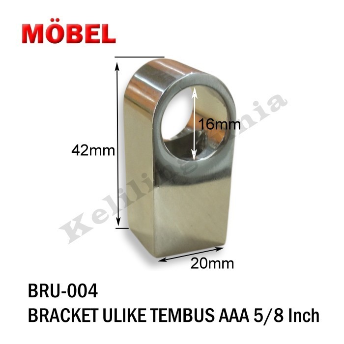 Bracket Ulike Tembus Pipa 5/8 inch