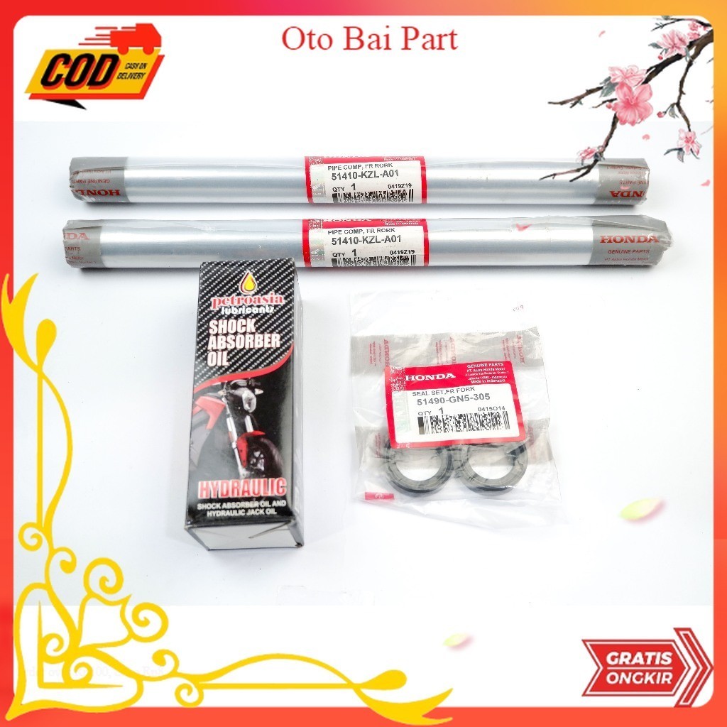 sok depan motor beat Vario - Paket As Shock Sok Breaker Depan KZL Part motor