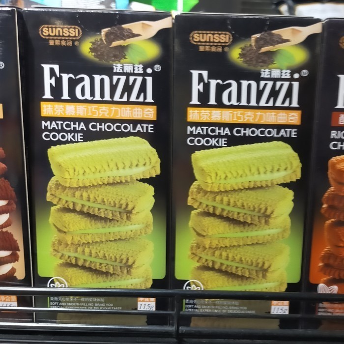 

franzzi matcha chocolate cookie 115gr green tea Biscuit biskuit