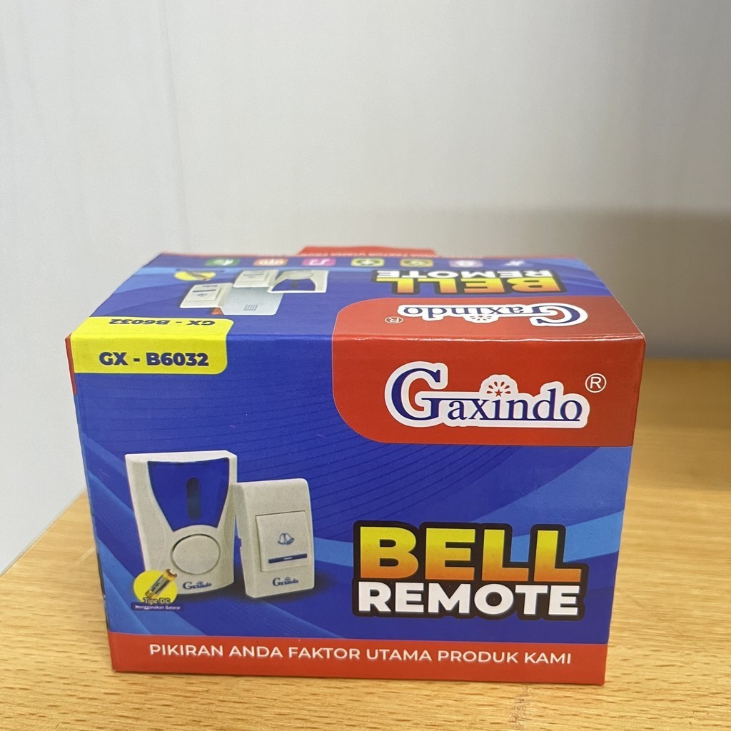 GX-B6032 Bell Remote Gaxindo DC Baterai Semua Portable Wireless Bel Rumah