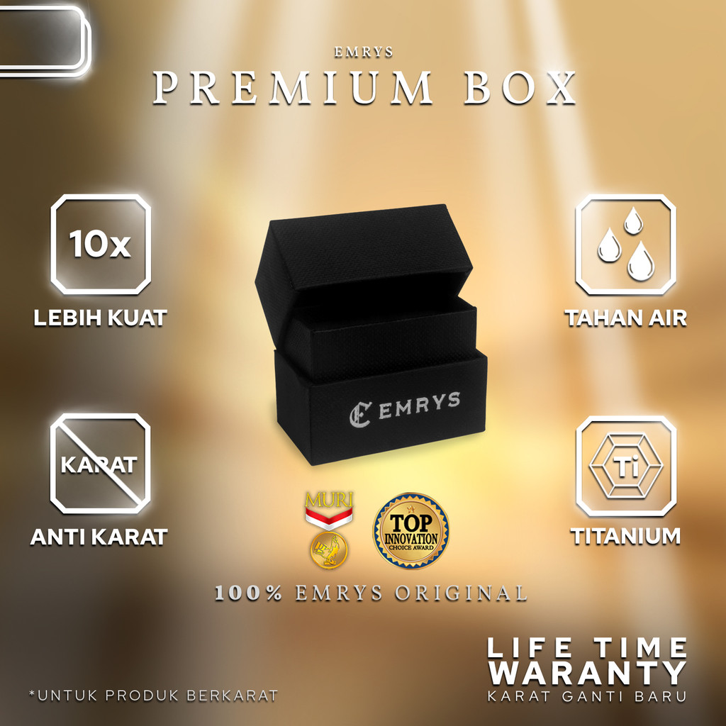 Emrys EXCLUSIVE PREMIUM BOX RING Original Kotak Cincin