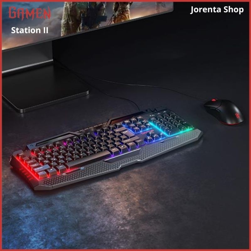 Gamen Station II Keyboard and Mouse Grafis LED