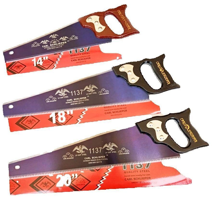 Gergaji kayu schlieper original ukuran 14 16 18 20 inci gagang kayu graji manual