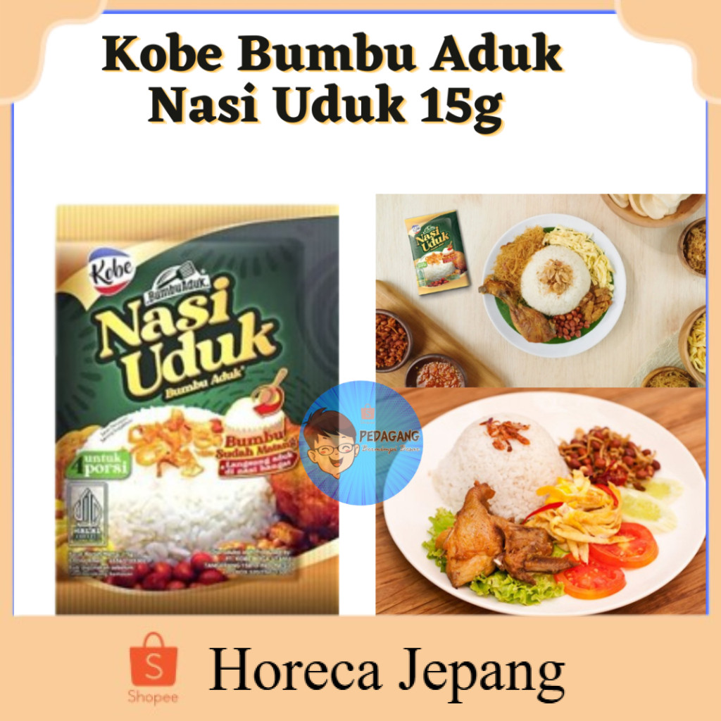 

Kobe Bumbu Nasi Uduk 15g/ Bumbu Aduk Nasi Uduk/ Kobe Nasi Uduk/ Kobe Bumbu Aduk Nasi Uduk / Bumbu Sudah Matang / Langsung Aduk di Nasi Hangat Untuk 4 Porsi 15gr