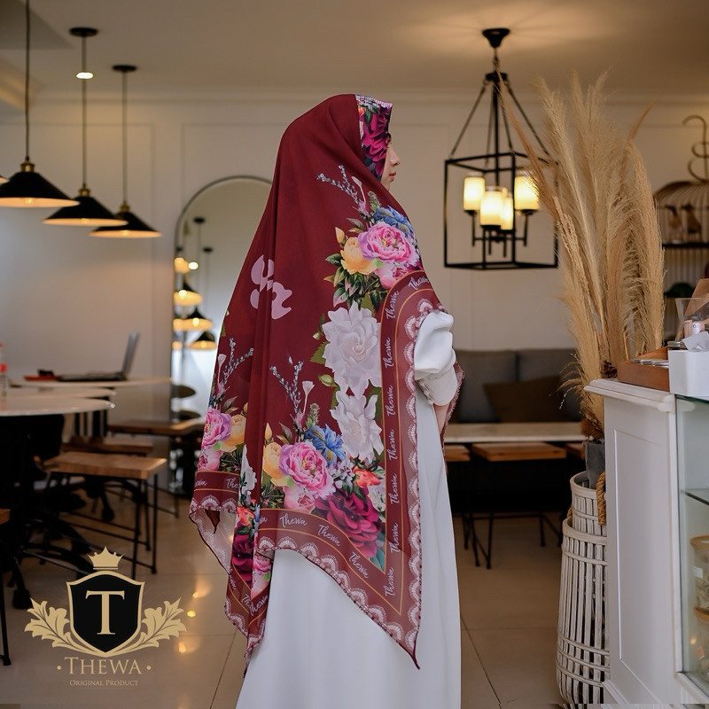 COD THEWA - HIJAB | KERUDUNG | KHIMAR | BERGO | "ARANI POLOS" Lancip 2LAYER CERUTY