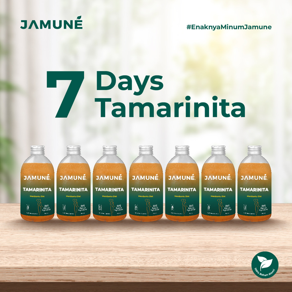 

Paket DIET hemat 7 Hari Tamarinita by Jamune 250ml | Paket botol 250ml 7pcs