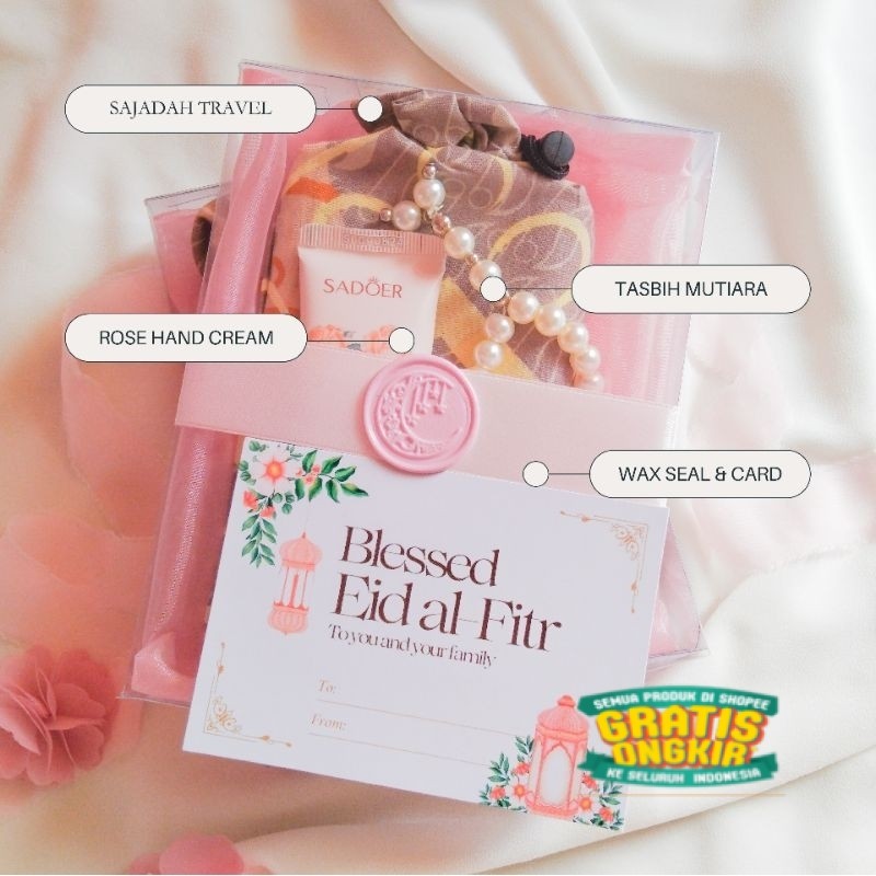 

PRIMROSE | Hampers Lebaran Sajadah Travel Tasbih Hand Cream | Souvenir Pengajian Wisuda Ultah Guru/ langsung proses