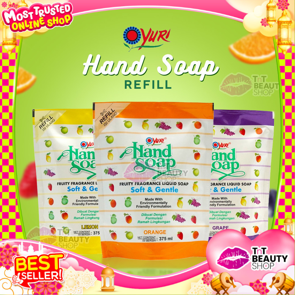 Yuri Hand Soap Sabun Cuci Tangan Refill 375 ml  | TnT Beauty Shop