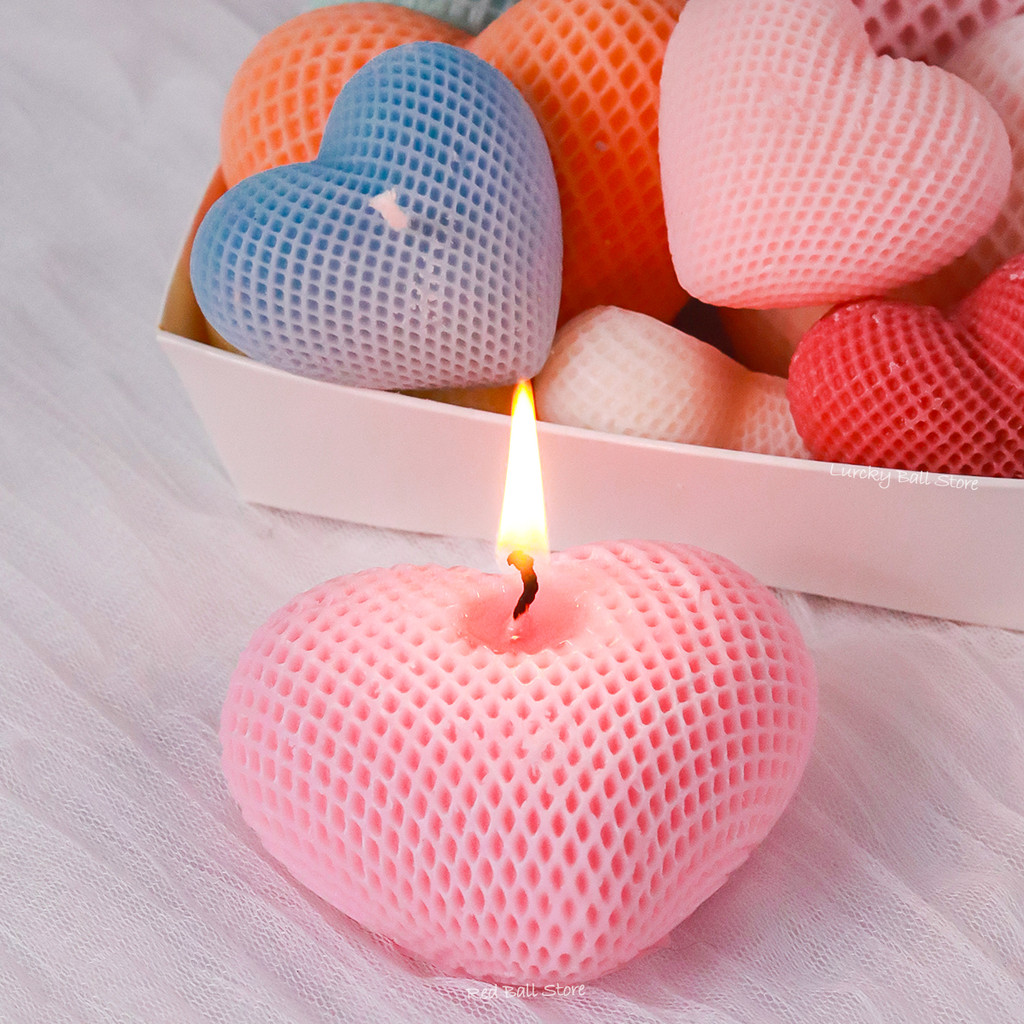 

Love Silicone Mold Heart Soap Candle Making Supplies Mould Mousse Cake DIY Wedding Chocolate Baking Decor Valentine's Day Gifts