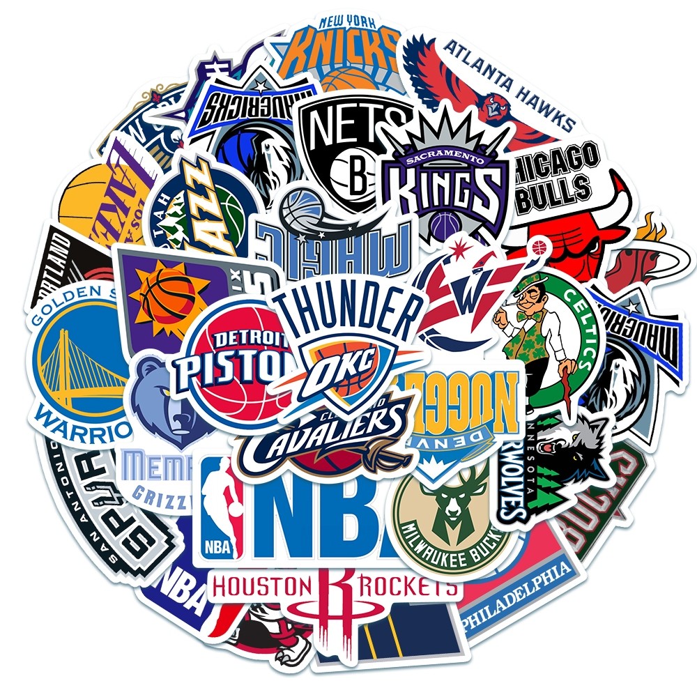 

Stiker Printing Gaya Logo Tim Nba, Stiker Untuk Buku Tempel/buku Harian/hp/dekorasi Laptop/sticker Helm Tahan Air Vinil