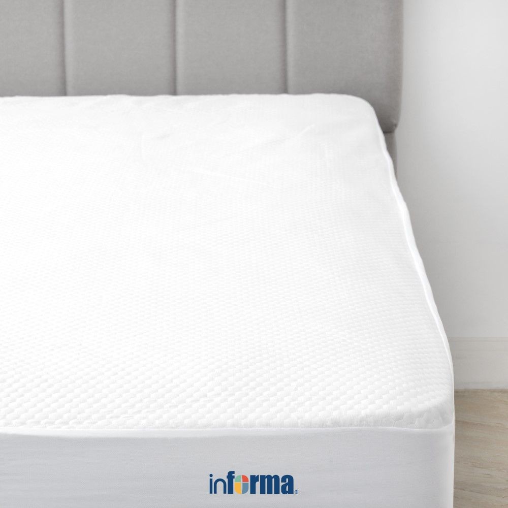 Informa Sleep 180x200x40 cm Pelindung Kasur Cooling - Putih Mattress Protector Penutup Atas Kasur Al