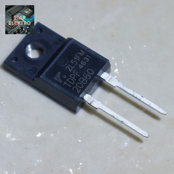 DnG27 TDPF 20B60 To-220f TDPF20B60 Trinno Fast Recovery Diode 20A 20860 Transistor Dioda