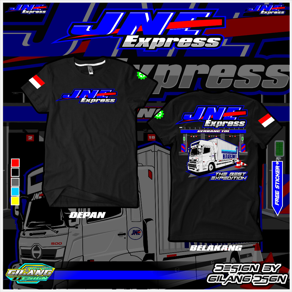 Kaos Truck Hino Jne paket besar Kaleksanan