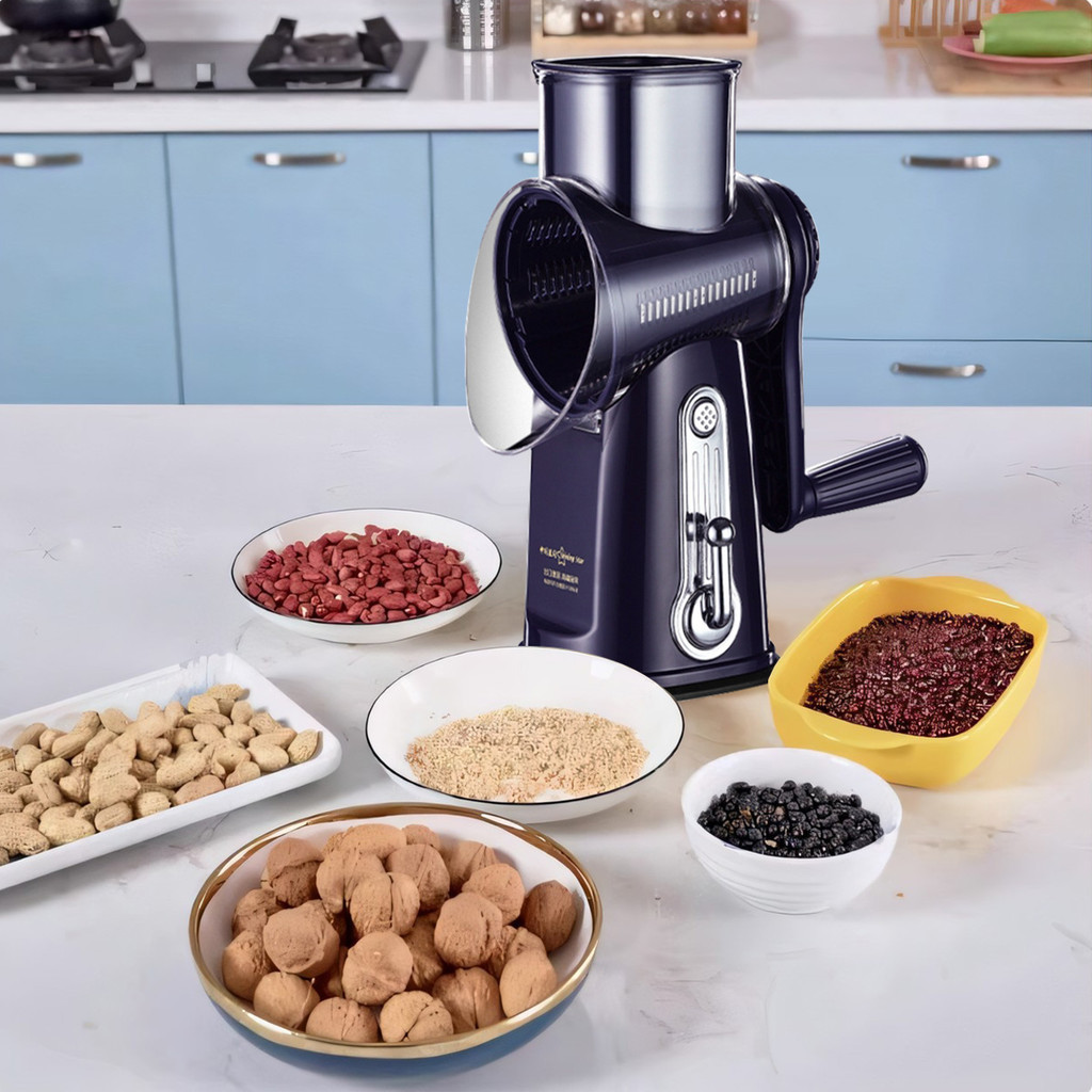 Parutan Buah Dan Sayur Multi-fungsi,Pengiris Pemotong Putar Buah Sayur Bawang,Alat pemotong sayuran