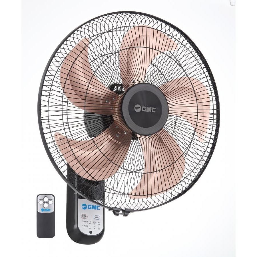 Wallfan Kipas Angin Dinding GMC 521 Remot 18in 18inch 18 inch Baling Besi / Kipas Tembok Gantung