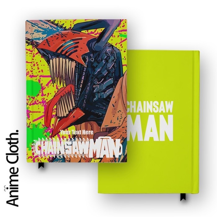 

Buku Catatan Notebook Chainsaw Man Denji 1 Custom Nama Diary Hardcover