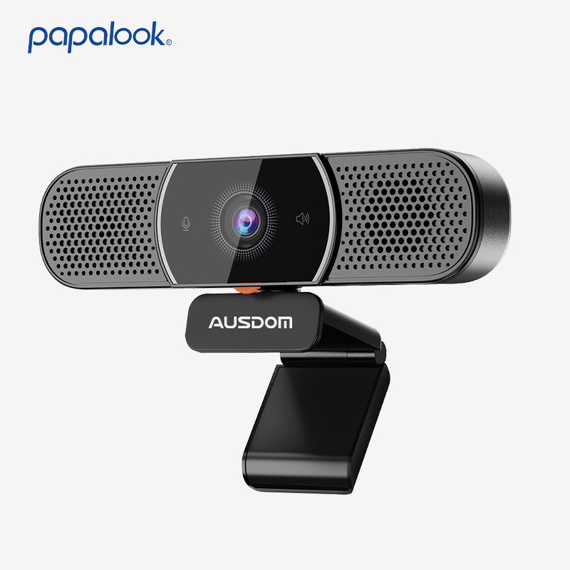 AUSDOM AW616 Webcam QHD 2K dengan Mikrofon dan Speaker