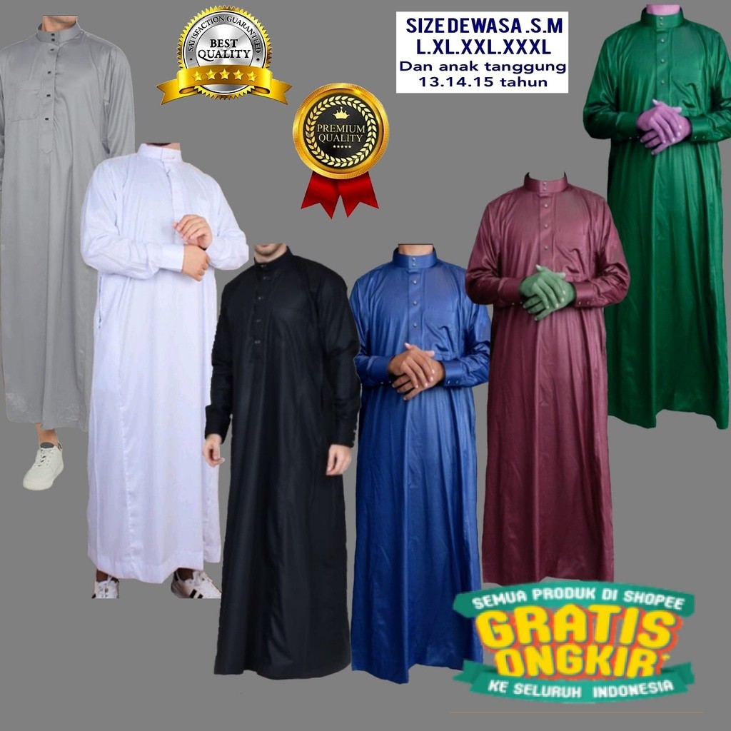 BISA COD JUBAH MANSET jubah pria gamis laki laki gamis pria JUBAH ARAB/ keluarga oleh oleh