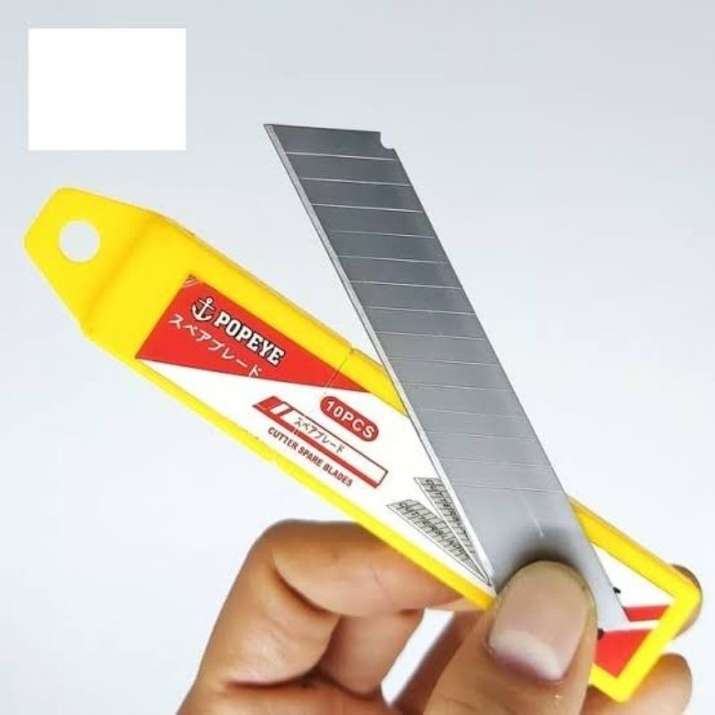 

Refill Isi Pisau Cutter Besar L150 Popeye Isi 10 Mata