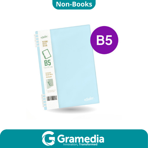 

[Gramedia Cijantung] Estudee 10Ring Notebook B5 Ice Blue